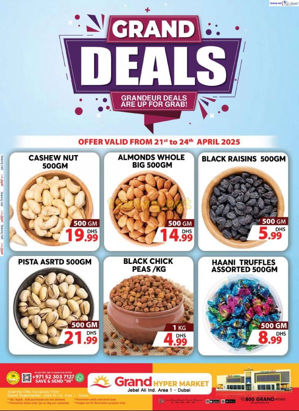 Grand Hypermarket Jabel Ali offers to 24 April 2025 Grand Deals