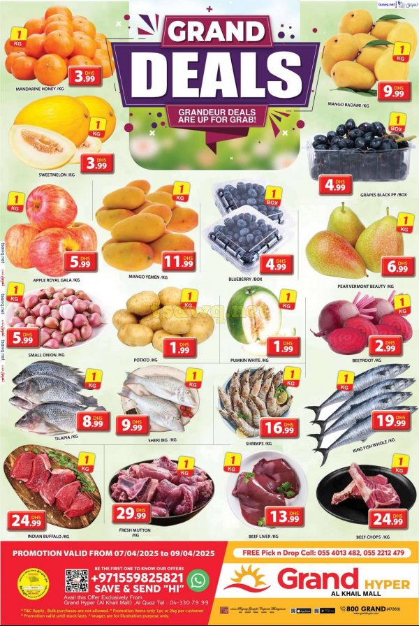 Grand Khalil Mall Offers from 7 to 9 April 2025 Grand Deals