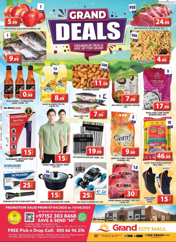 Grand City Al Quoz offers from 7 to 10 April 2025 Grand Deals