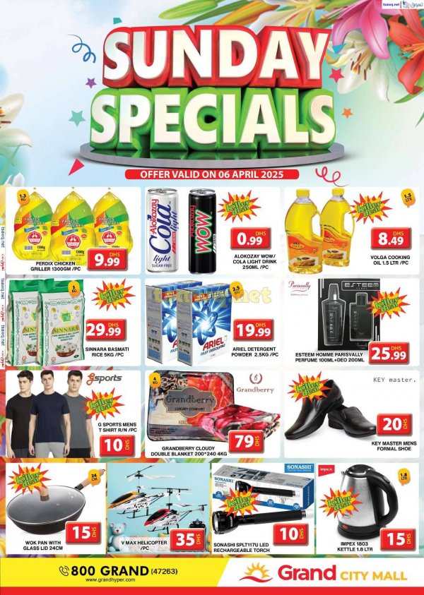 Grand City Al Quoz offers Sunday 6 April 2025 Sunday Specials