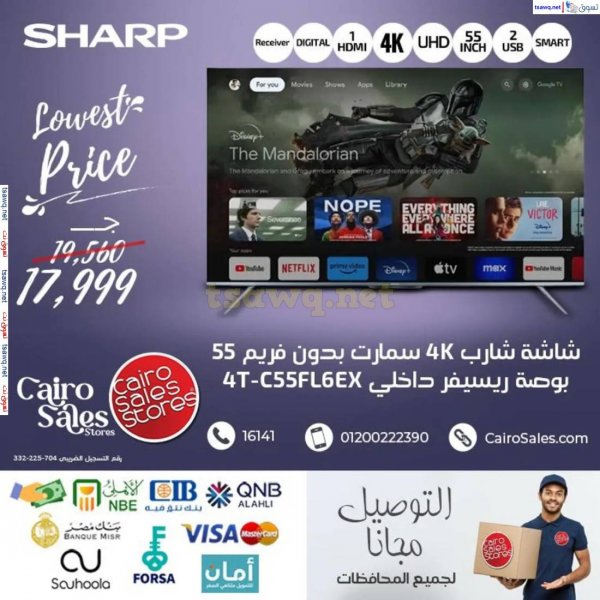 Cairo Sales offers fr 14 Apr 2025 Sharp Appliances