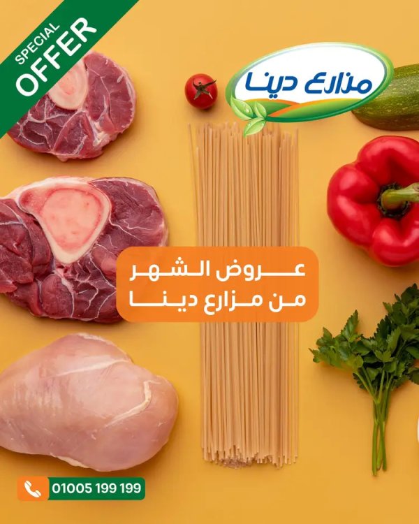 عروض منافذ مزارع دينا من 25  أغسطس 2025 عروض الشهر