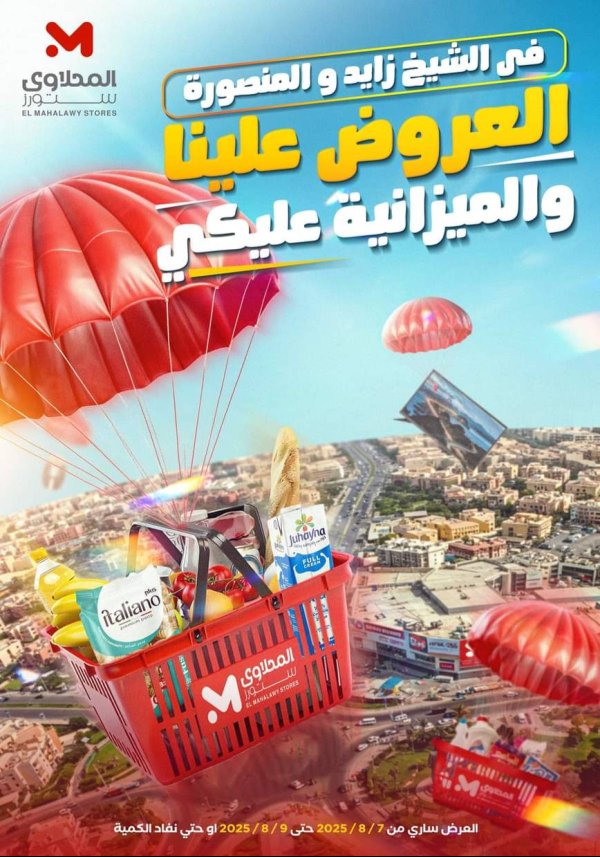 عروض المحلاوى ستورز ومارت فييل حتى 9 أغسطس 2025 عروض الميزانية