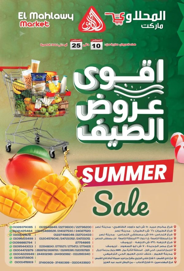عروض المحلاوى ماركت من 10 حتى 25 أغسطس 2025 اقوى عروض الصيف