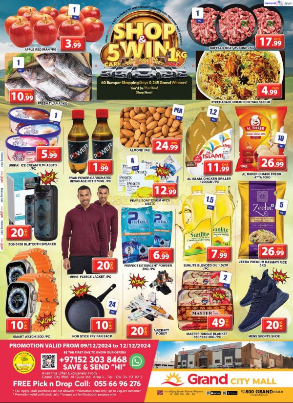 Grand City Al Quoz offers from 9 to 12 Dec 2024 Shop & Win