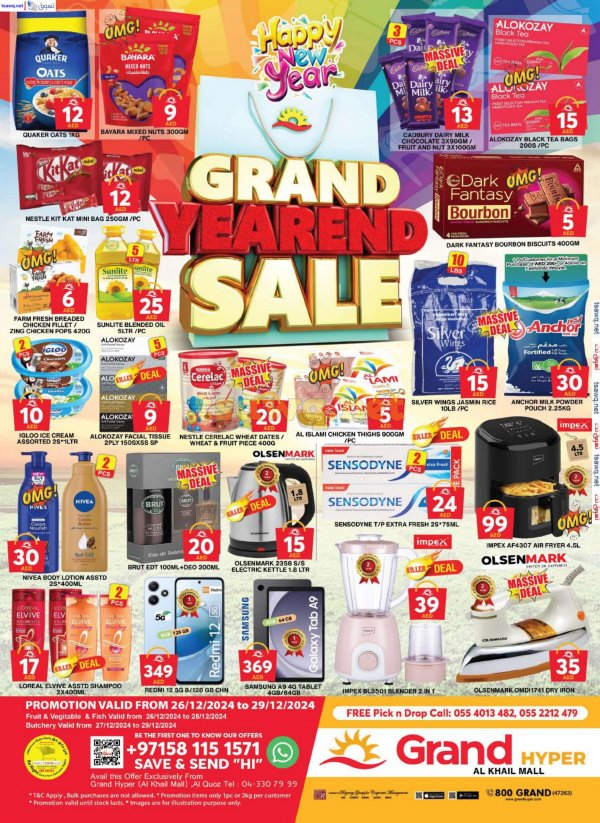 Grand Khalil Mall Offers fr 26 to 29 Dec 2024 Year End Sale