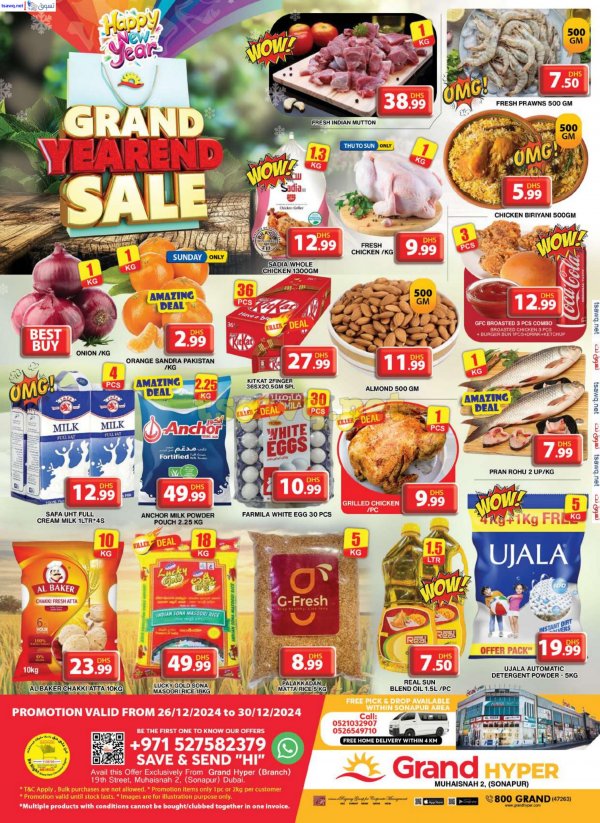 Grand Muhaisnah Dubai offers to 30 Dec 2024 Year End Sale