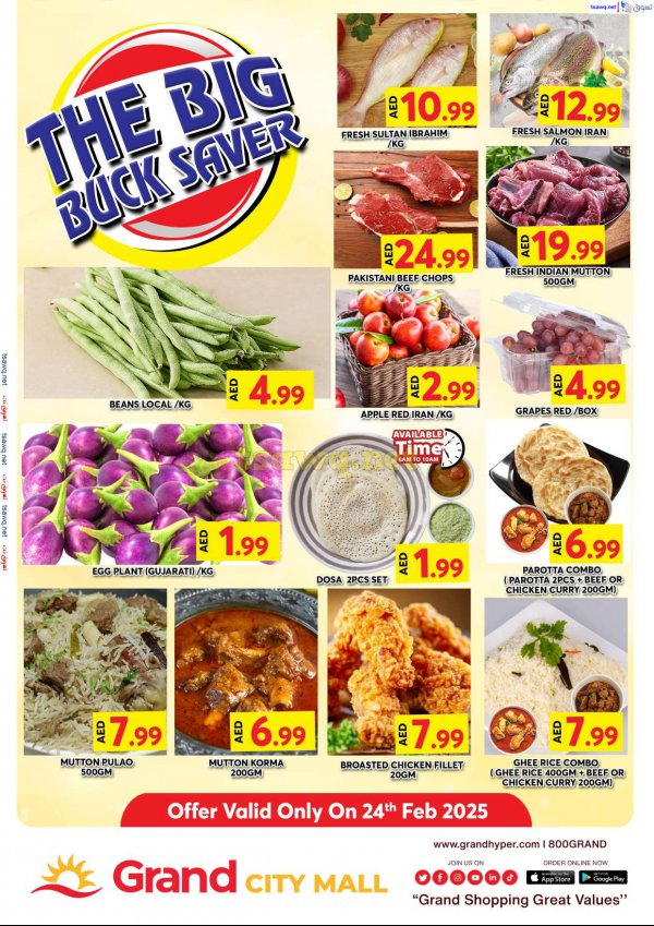 Grand City Al Quoz UAE offers Monday 24 Feb 2025 Big Saver