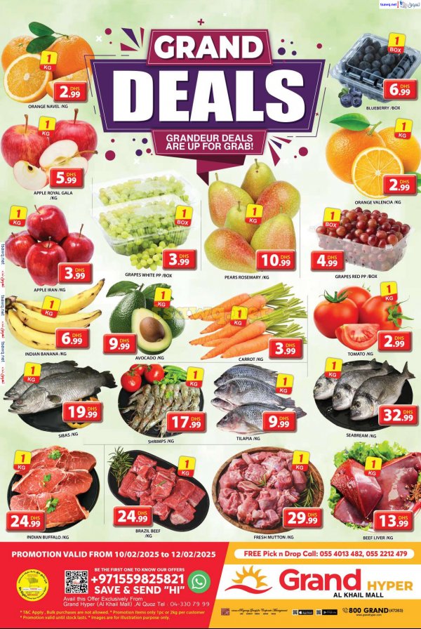 Grand Khalil Mall Offers fr 10 to 12 Feb 2025 Grand Deals