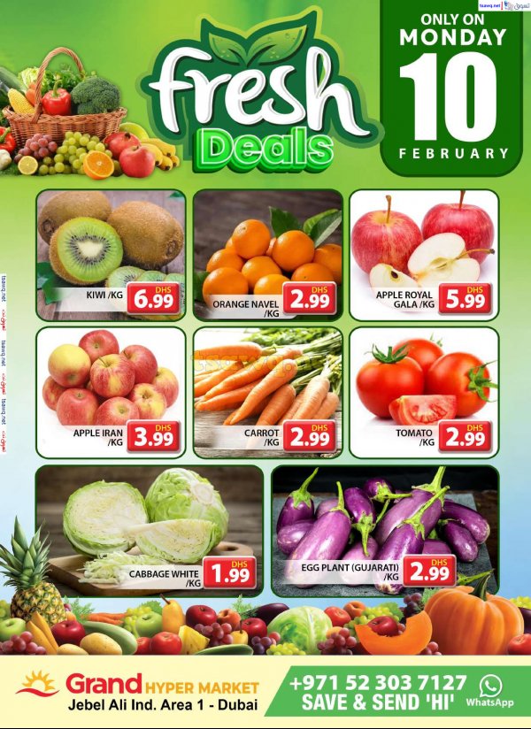 Grand Hyper Jabel Ali offers Monday 10 Feb 2025 Market Day