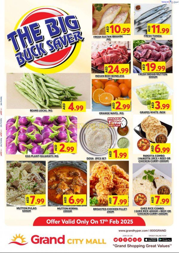 Grand City Al Quoz UAE offers Monday 17 Feb 2025 Big Saver