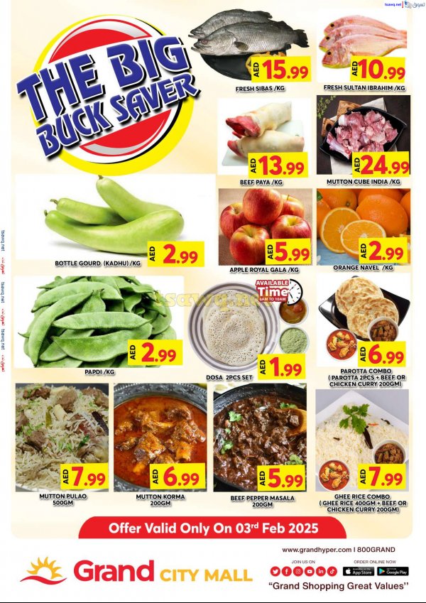 Grand City Al Quoz UAE offers Monday 3 Feb 2025 Big Saver