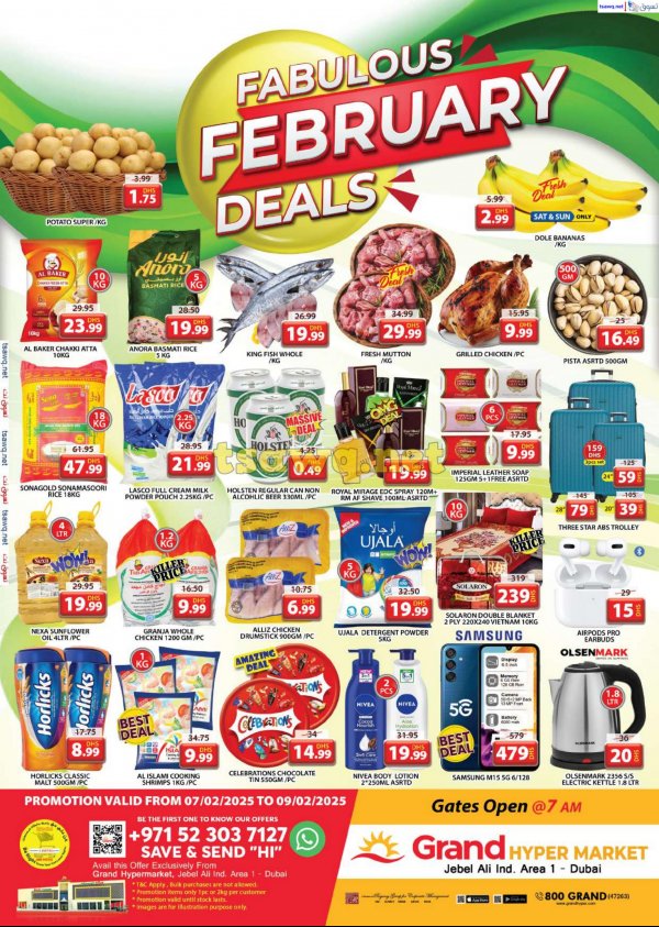 Grand Hypermarket Jabel Ali offers to 9 Feb 2025 Fabulous Deals