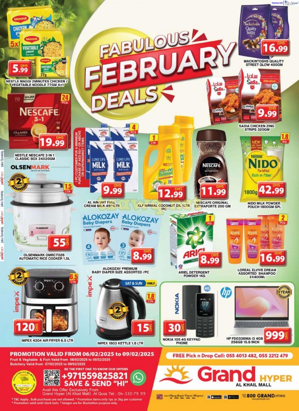 Grand Khalil Mall Offers fr 6 to 9 Feb 2025 Fabulous Deals