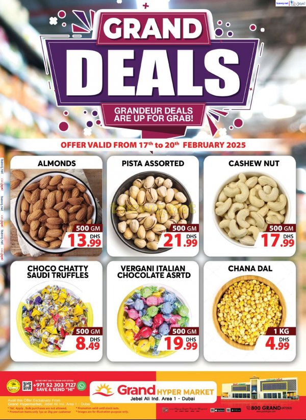 Grand Hypermarket Jabel Ali offers to 20 Feb 2025 Grand Deals
