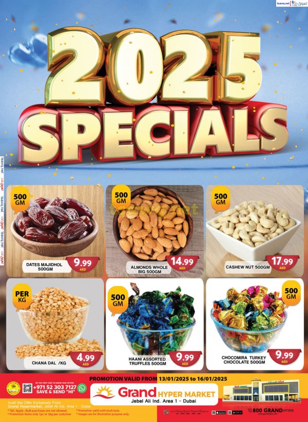 Grand Hypermarket Jabel Ali offers to 16 Jan 2025 Specials Deals