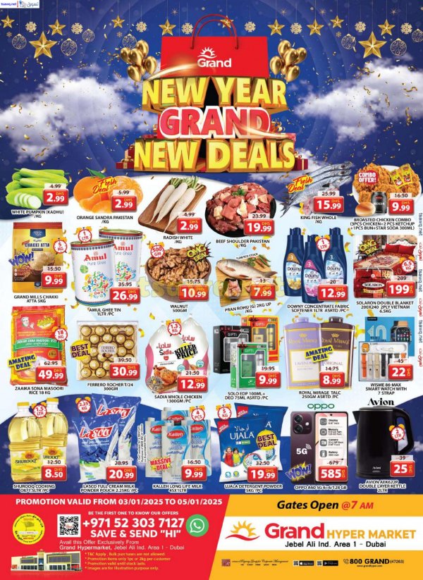Grand Hypermarket Jabel Ali offers to 5 Jan 2025 New Year