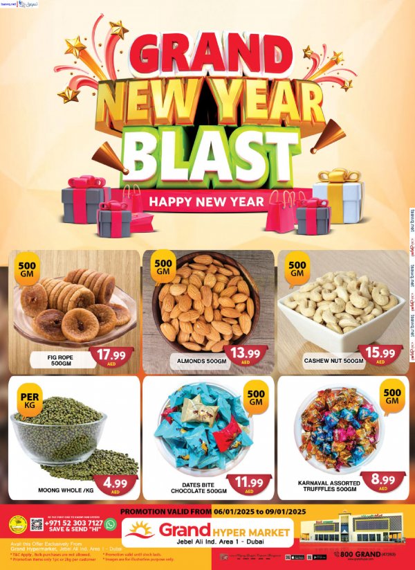Grand Hypermarket Jabel Ali offers to 9 Jan 2025 New Year