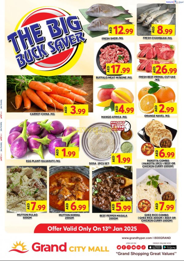 Grand City Al Quoz UAE offers Monday 13 Jan 2025 Big Saver