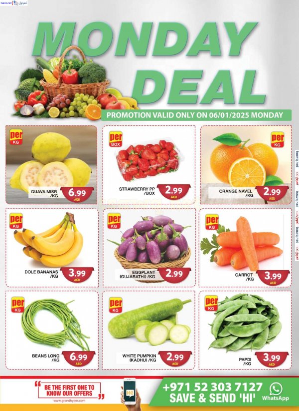 Grand Hyper Jabel Ali offers Monday 30 Dec 2024 Market Day