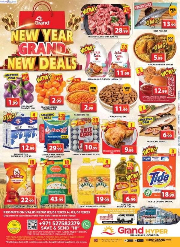 Grand Muhaisnah Dubai offers to 5 Jan 2025 New Deals