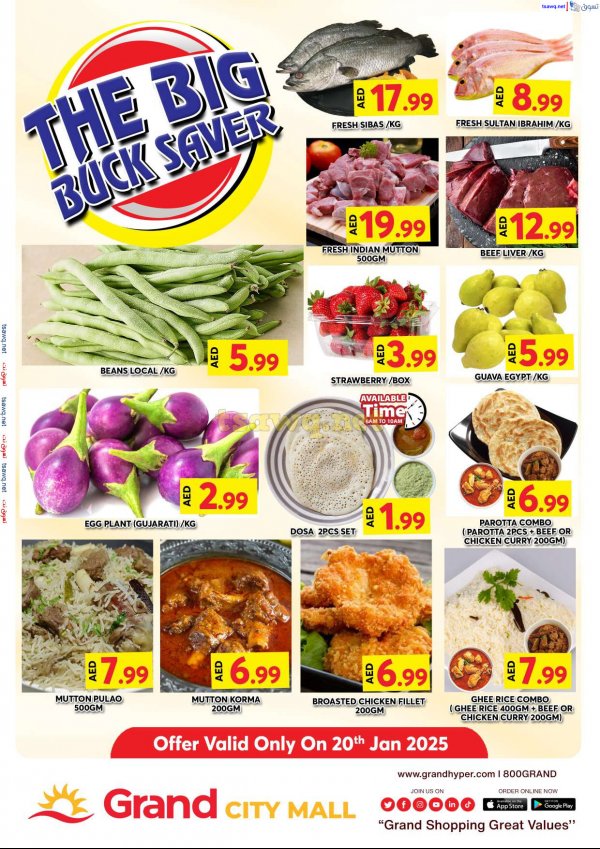 Grand City Al Quoz UAE offers Monday 20 Jan 2025 Big Saver
