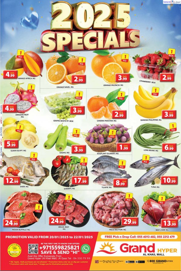Grand Khalil Mall Offers from 20 to 22 Jan 2025 Specials Deals