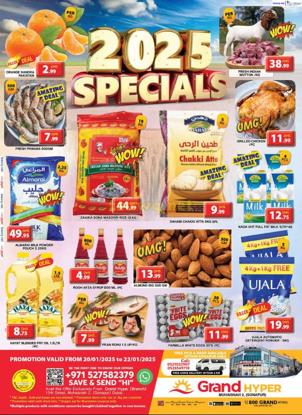 Grand Muhaisnah Dubai offers to 22 Jan 2025 Specials Deals