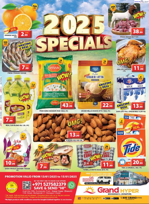 Grand Muhaisnah Dubai offers to 15 Jan 2025 Specials Deals
