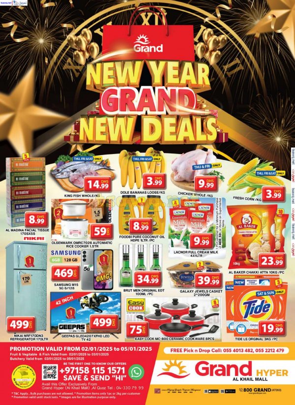 Grand Khalil Mall Offers to 5 Jan 2025 New Year