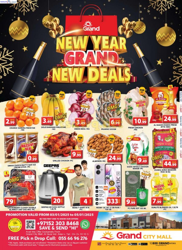 Grand City Al Quoz offers from 3 to 5 January 2025 New Year