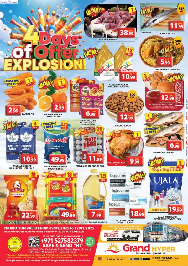 Grand Muhaisnah Dubai offers to 12 Jan 2025 4 Days of Offer Explosion
