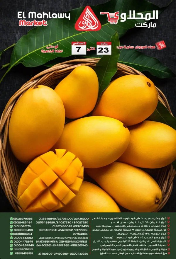 عروض المحلاوى ماركت حتى 7 أغسطس 2025 عروض الصيف