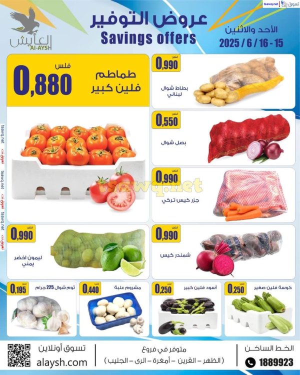 عروض سوق العايش المركزى من 15 حتى 16 يونيو 2025 عروض التوفير