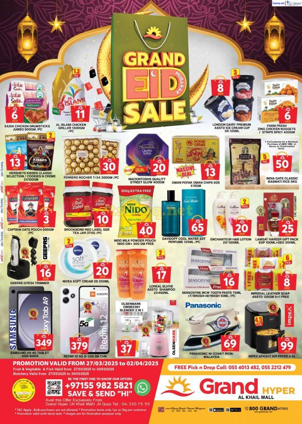 Grand Khalil Mall Offers fr 27 Mar to 2 Apr 2025 Eid Mubarak