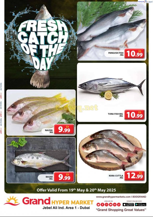 Grand Hypermarket Jabel Ali offers to 20 May 2025 Fresh Fish