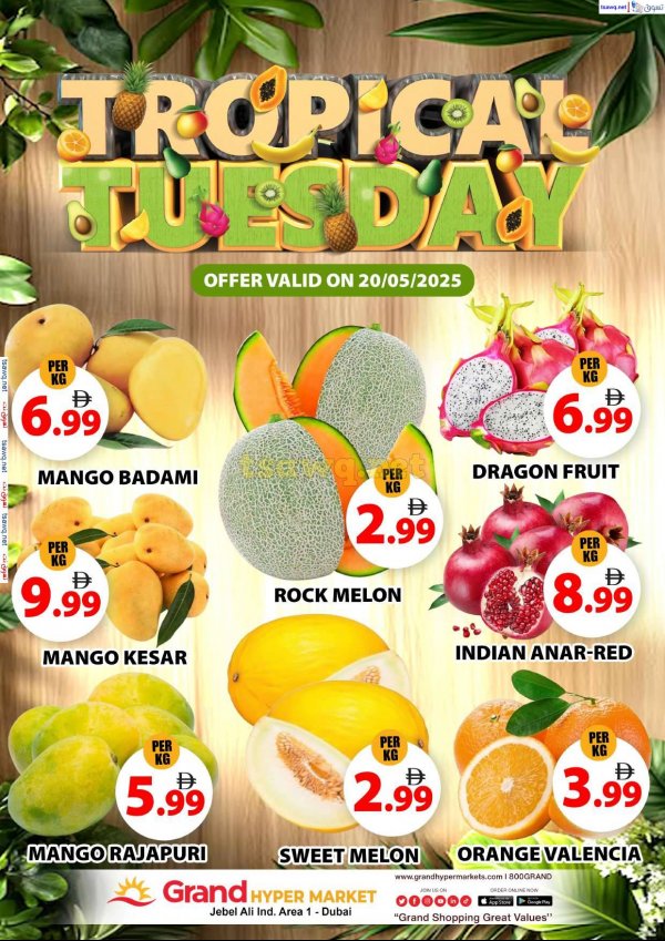 Grand Hyper Jabel Ali offers Tuesday 20 May 2025 Fresh Deals
