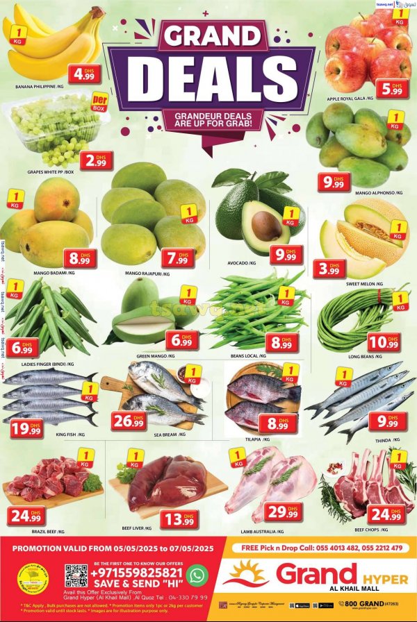Grand Khalil Mall Offers fr 5 to 7 May 2025 Grand Deals