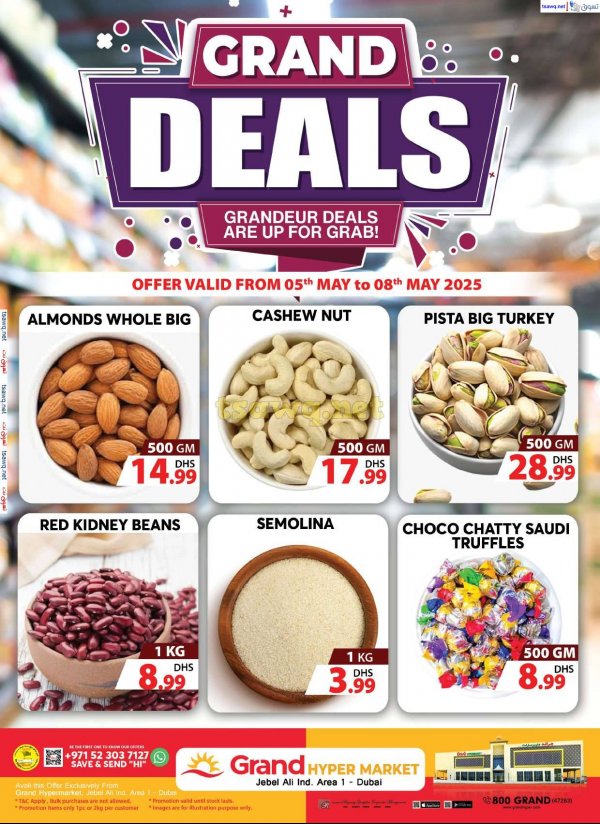 Grand Hypermarket Jabel Ali offers fr 5 to 8 May 2025 Grand Deals