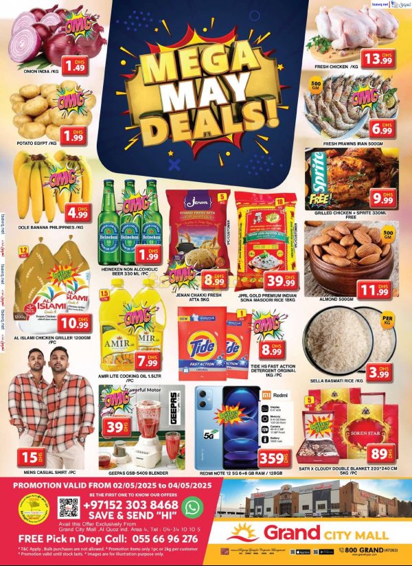 Grand City Al Quoz offers from 2 to 4 May 2025 Mega Deals