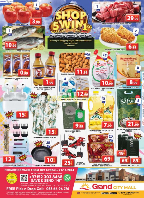 Grand City Al Quoz offers from 18 to 21 Nov 2024 Shop & Win