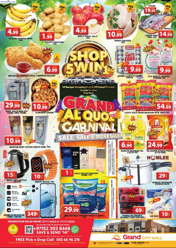 Grand City Al Quoz offers from 15 to 17 Nov 2024 Shop & Win