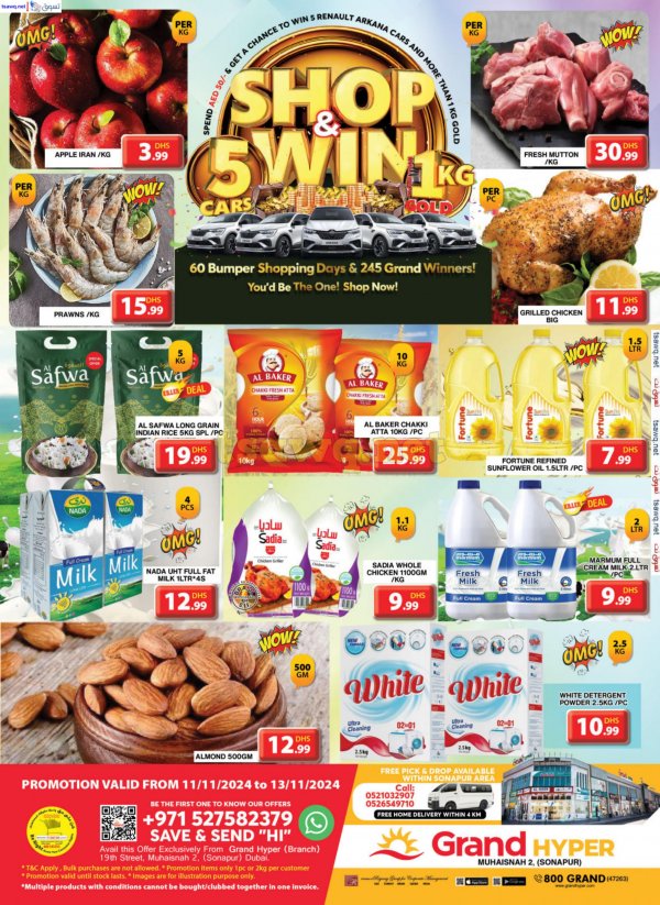 Grand Muhaisnah Dubai offers to 13 Nov 2024 Shop & Win