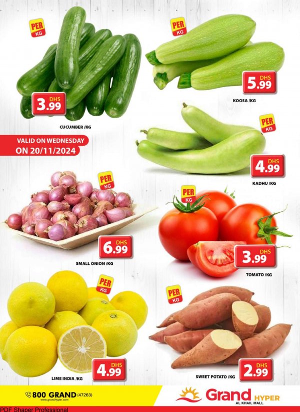 Grand Hyper Khalil Mall offers Wed 20 Nov 2024 Fresh Deals