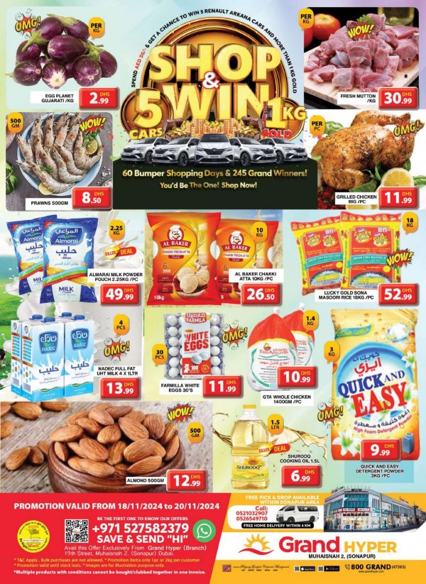 Grand Muhaisnah Dubai offers to 20 Nov 2024 Shop & Win