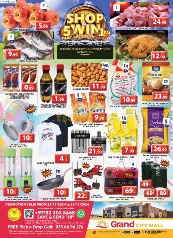 Grand City Al Quoz offers from 25 to 28 Nov 2024 Shop & Win