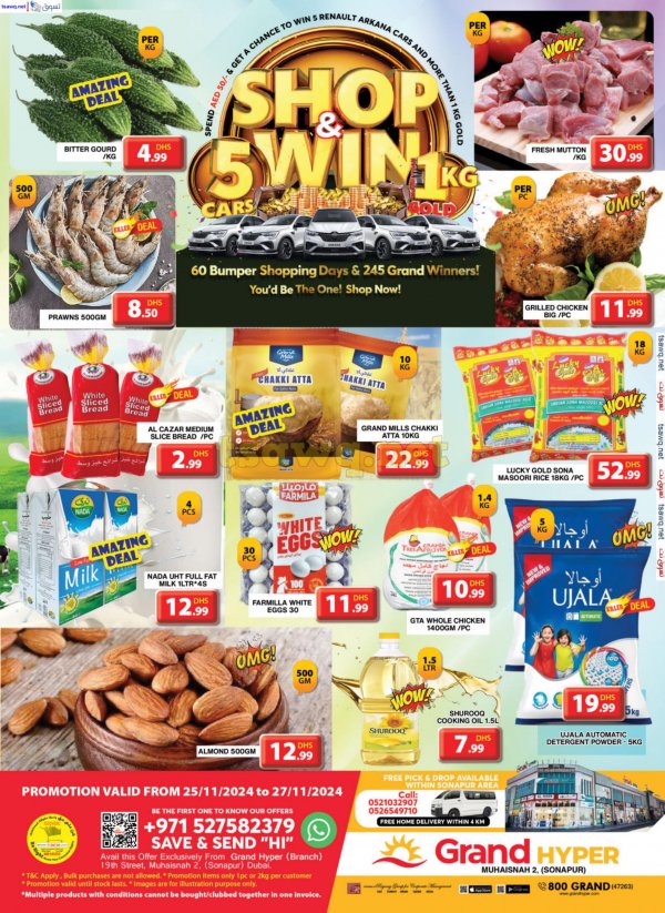 Grand Muhaisnah Dubai offers to 27 Nov 2024 Shop & Win