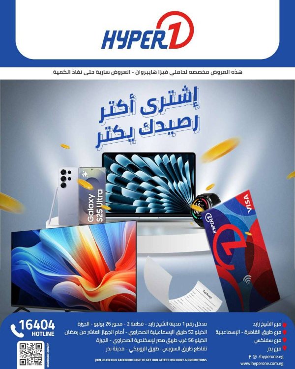 عروض هايبروان من 12 سبتمبر 2025 عروض حاملي فيزا هايبروان